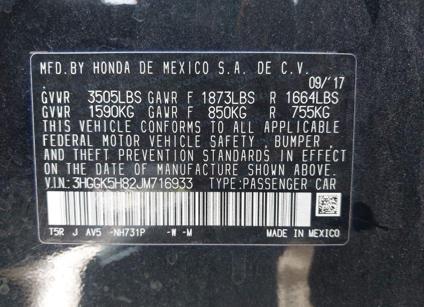 Photo 9 of 2018 Honda Fit EX (VIN 3HGGK5H82JM716933)