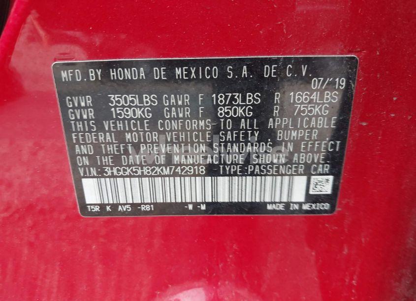 Photo 9 of 2019 Honda Fit EX (VIN 3HGGK5H82KM742918)