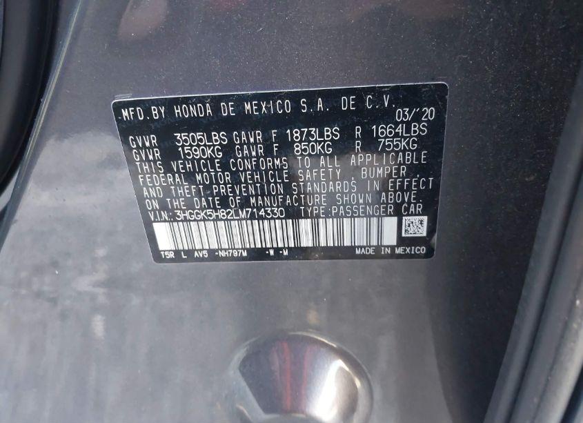 Photo 9 of 2020 Honda Fit EX (VIN 3HGGK5H82LM714330)