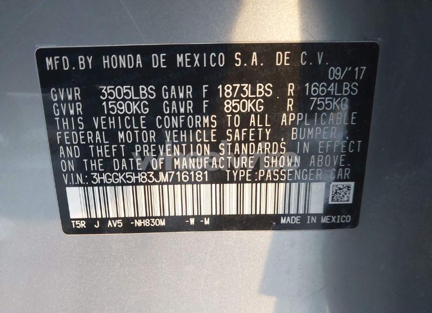 Photo 9 of 2018 Honda Fit EX (VIN 3HGGK5H83JM716181)