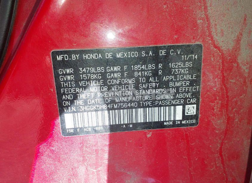 Photo 9 of 2015 Honda Fit EX/EX-L (VIN 3HGGK5H84FM756440)