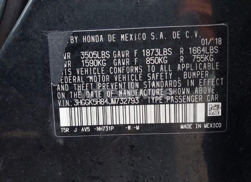 Photo 9 of 2018 Honda Fit EX (VIN 3HGGK5H84JM732793)