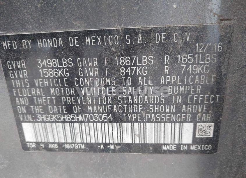 Photo 9 of 2017 Honda Fit EX-L (VIN 3HGGK5H85HM703054)