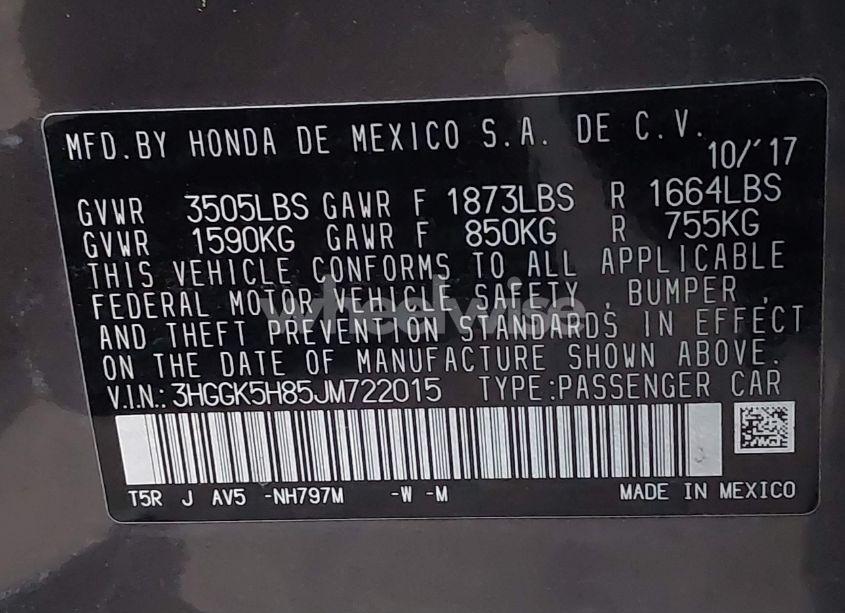 Photo 9 of 2018 Honda Fit EX (VIN 3HGGK5H85JM722015)