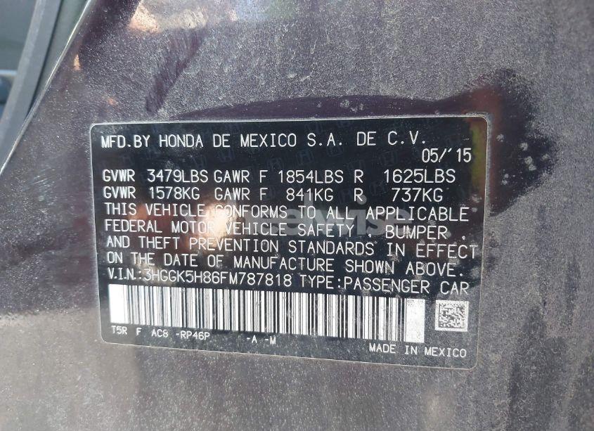 Photo 9 of 2015 Honda Fit EX/EX-L (VIN 3HGGK5H86FM787818)