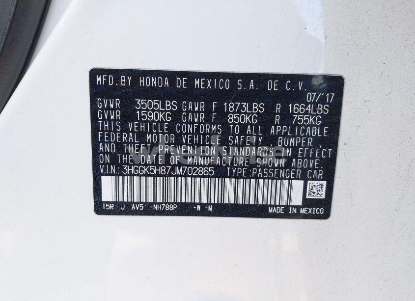 Photo 9 of 2018 Honda Fit EX (VIN 3HGGK5H87JM702865)