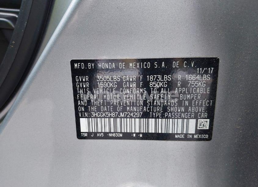 Photo 9 of 2018 Honda Fit EX (VIN 3HGGK5H87JM724297)