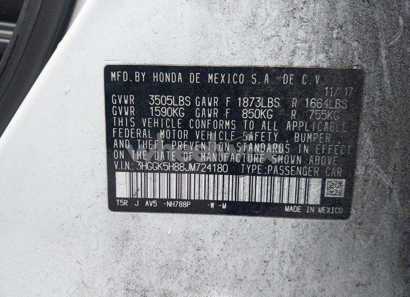 Photo 9 of 2018 Honda Fit EX (VIN 3HGGK5H88JM724180)