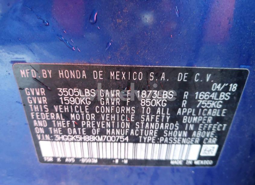 Photo 9 of 2019 Honda Fit EX (VIN 3HGGK5H88KM700754)