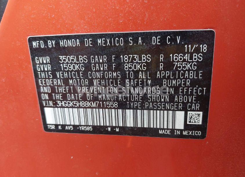 Photo 9 of 2019 Honda Fit EX (VIN 3HGGK5H88KM711558)