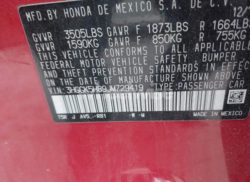 Photo 9 of 2018 Honda Fit EX (VIN 3HGGK5H89JM729419)