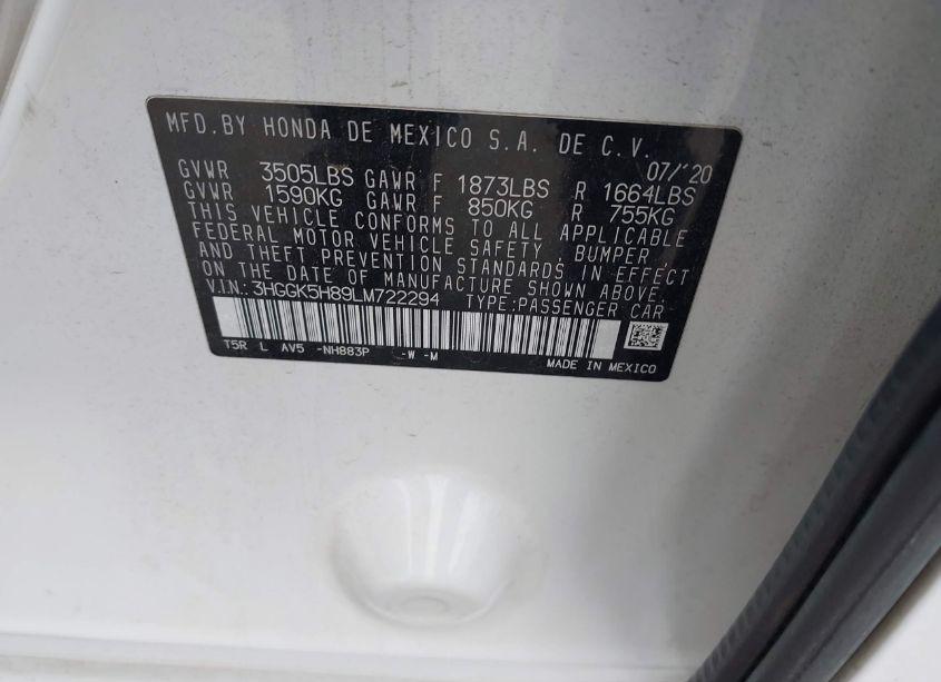 Photo 9 of 2020 Honda Fit EX (VIN 3HGGK5H89LM722294)