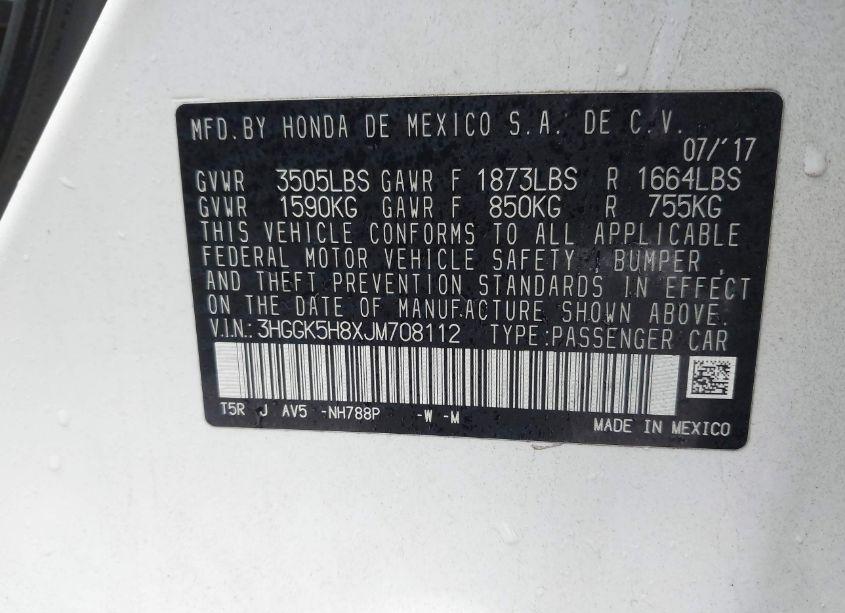 Photo 9 of 2018 Honda Fit EX (VIN 3HGGK5H8XJM708112)