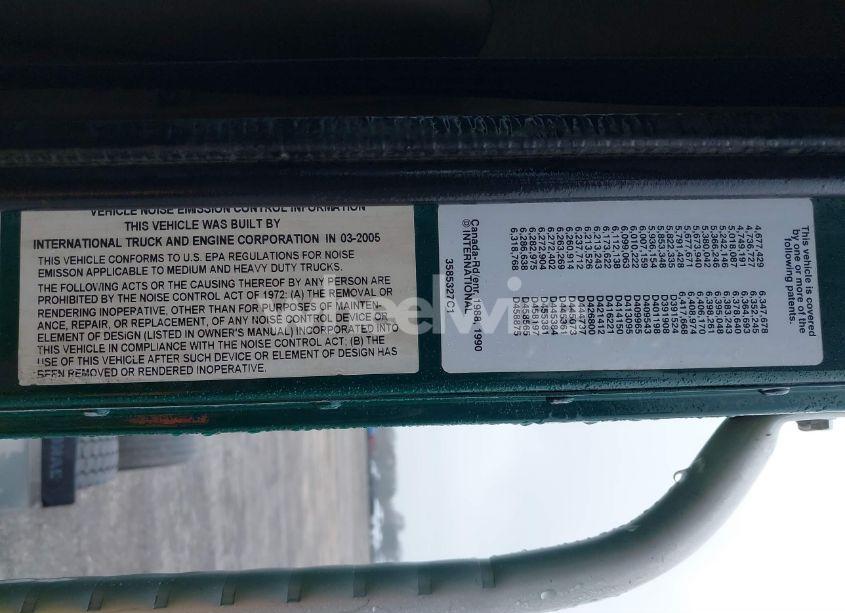 Photo 13 of 2005 International 9200 9200I (VIN 3HSCESBR75N175616)