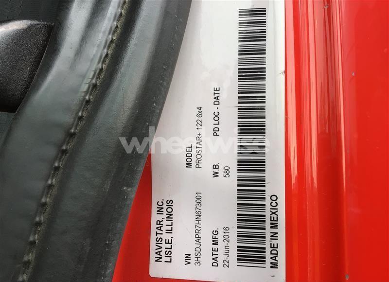 Photo 8 of 2017 International Prostar+ (VIN 3HSDJAPR7HN673001)