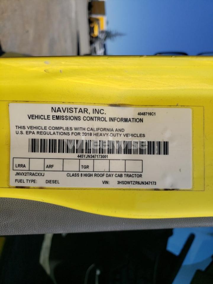 Photo 9 of 2018 INTERNATIONAL RH613 SEMI TRUCK (VIN 3HSDWTZR6JN347173)