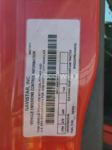 Photo 6 of 2020 INTERNATIONAL LT625 SEMI TRUCK (VIN 3HSDZA9R6LN409706)