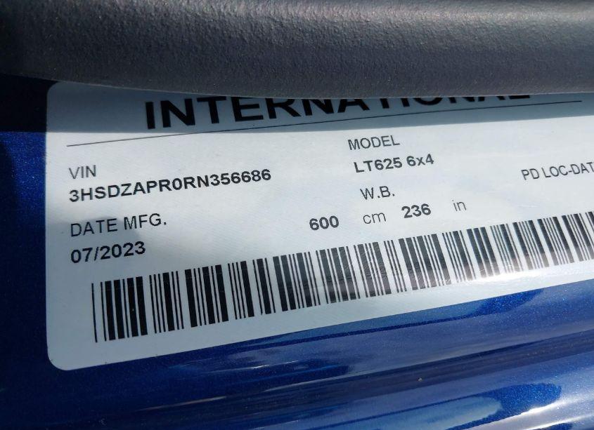 Photo 8 of 2024 International Lt (VIN 3HSDZAPR0RN356686)