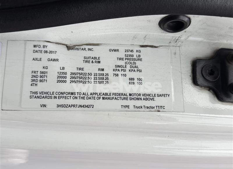 Photo 9 of 2018 International Lt (VIN 3HSDZAPR7JN434272)