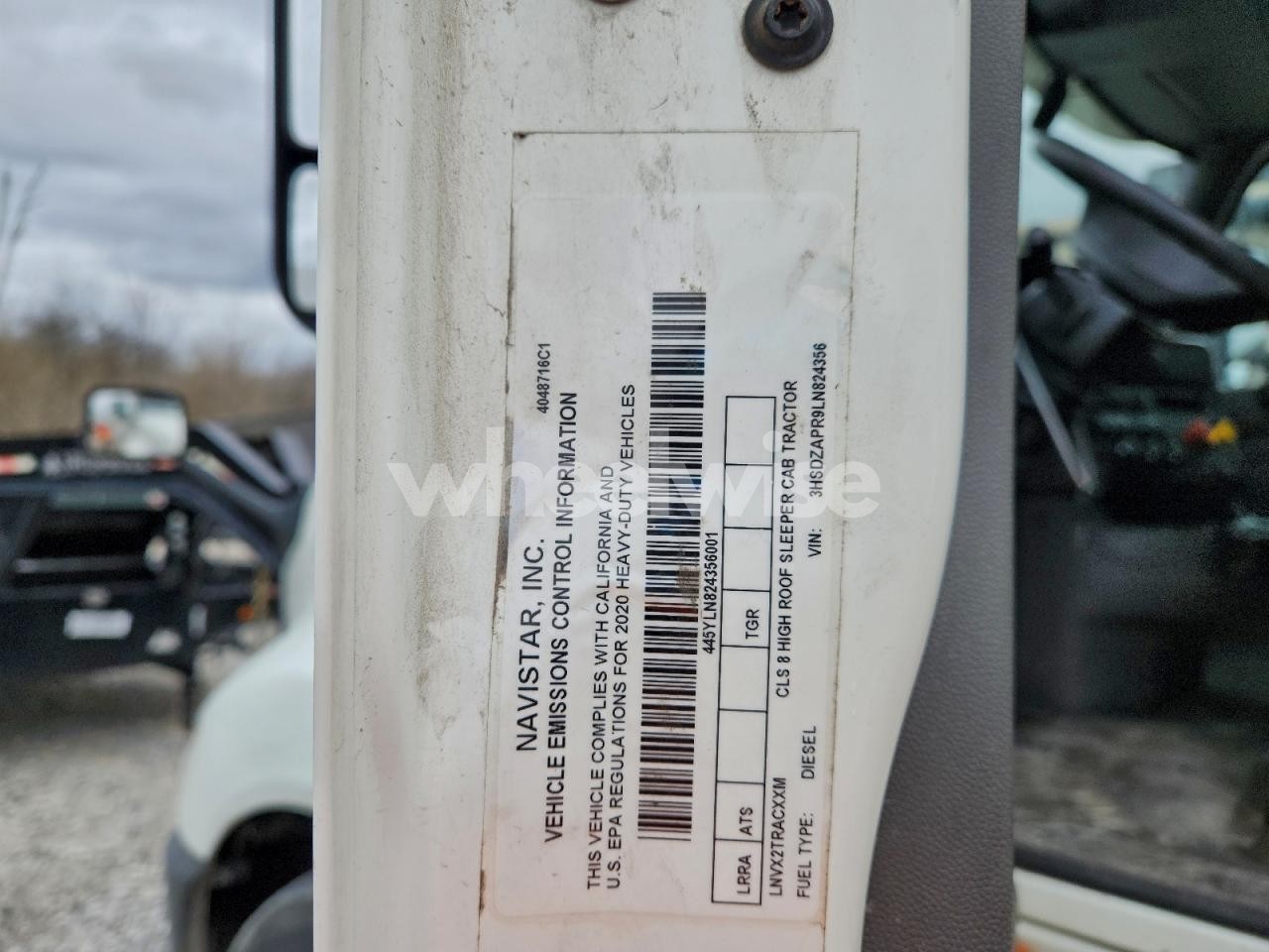 Photo 10 of 2020 INTERNATIONAL LT625 SEMI TRUCK (VIN 3HSDZAPR9LN824356)