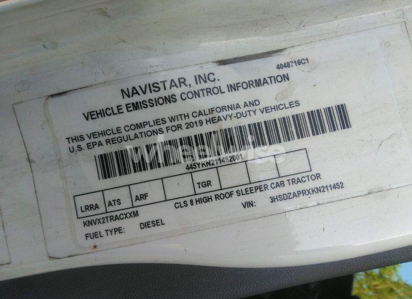 Photo 8 of 2019 International Lt (VIN 3HSDZAPRXKN211452)