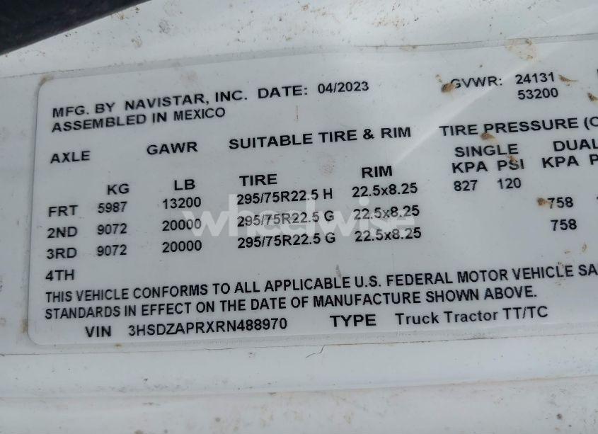 Photo 9 of 2024 International Lt (VIN 3HSDZAPRXRN488970)