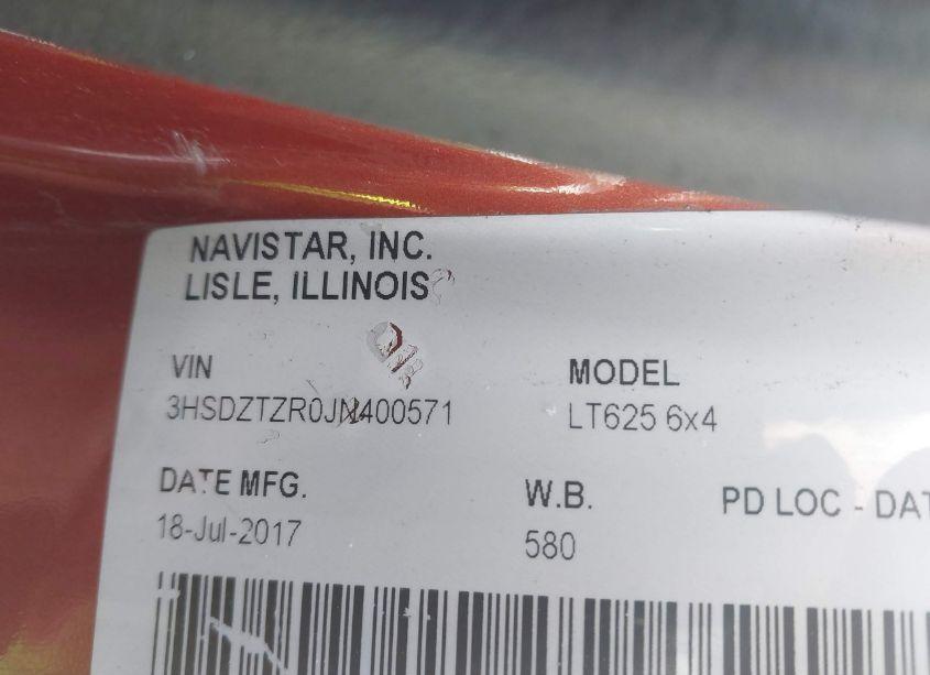 Photo 8 of 2018 International Lt (VIN 3HSDZTZR0JN400571)