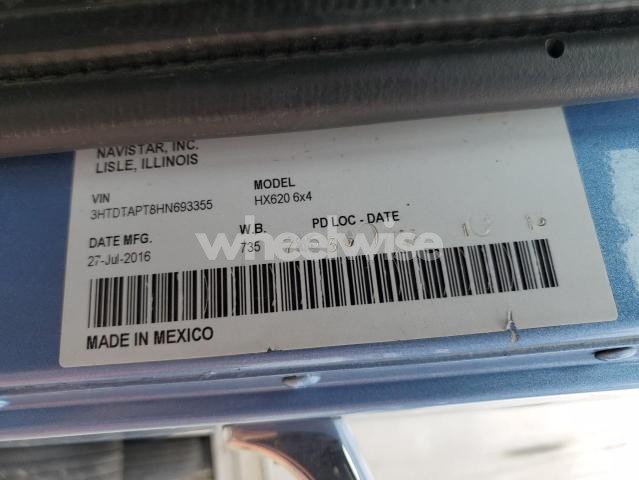 Photo 6 of 2017 INTERNATIONAL HX620 DUMP TRUCK (VIN 3HTDTAPT8HN693355)
