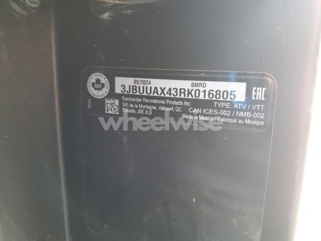 Photo 4 of 2024 CAM AM DEFENDER HD10 - ATV N/A (VIN 3JBUUAX43RK016805)