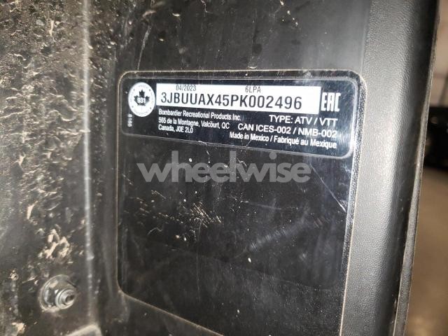 Photo 7 of 2023 CAN-AM DEFENDER MAX LIMITED CAB HD10 N/A (VIN 3JBUUAX45PK002496)