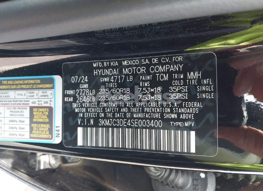 Photo 9 of 2025 Hyundai Tucson SEL CONVENIENCE (VIN 3KMJC3DE4SE003400)