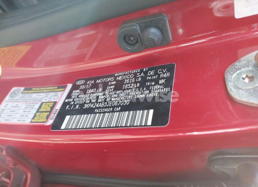 Photo 9 of 2018 Kia Rio S (VIN 3KPA24AB3JE067030)