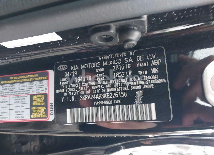 Photo 9 of 2019 Kia Rio LX (VIN 3KPA24AB8KE226156)