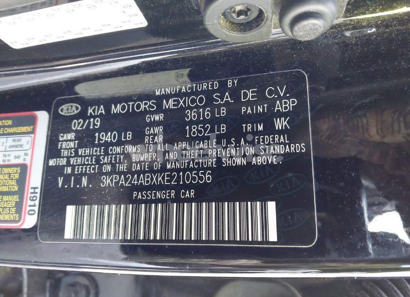 Photo 9 of 2019 Kia Rio LX (VIN 3KPA24ABXKE210556)