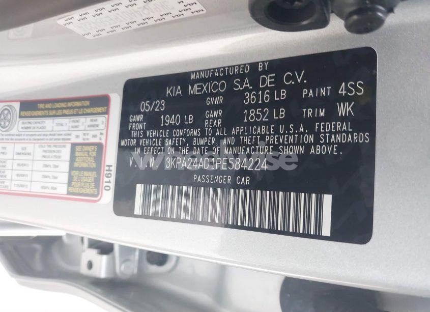 Photo 9 of 2023 Kia Rio S (VIN 3KPA24AD1PE584224)