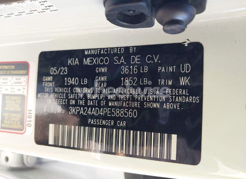 Photo 9 of 2023 Kia Rio S (VIN 3KPA24AD4PE588560)