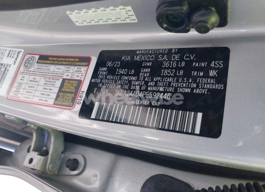 Photo 9 of 2023 Kia Rio S (VIN 3KPA24AD4PE592446)