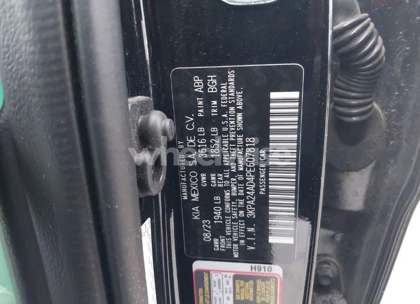 Photo 9 of 2023 Kia Rio S (VIN 3KPA24AD4PE607818)