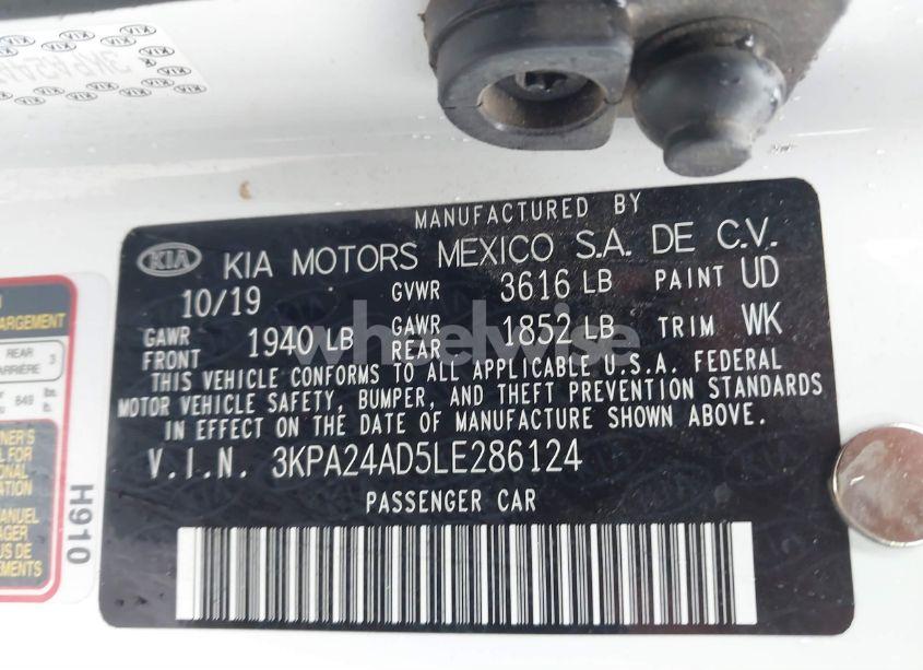 Photo 9 of 2020 Kia Rio LX (VIN 3KPA24AD5LE286124)