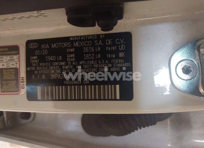 Photo 9 of 2020 Kia Rio LX (VIN 3KPA24AD5LE311331)