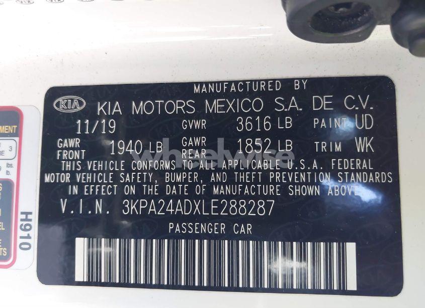 Photo 9 of 2020 Kia Rio S (VIN 3KPA24ADXLE288287)