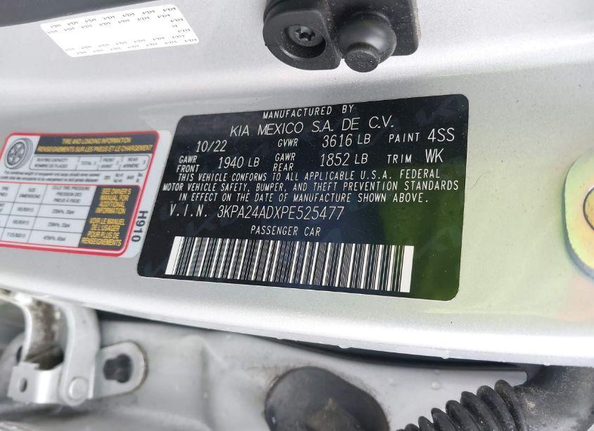 Photo 9 of 2023 Kia Rio LX (VIN 3KPA24ADXPE525477)