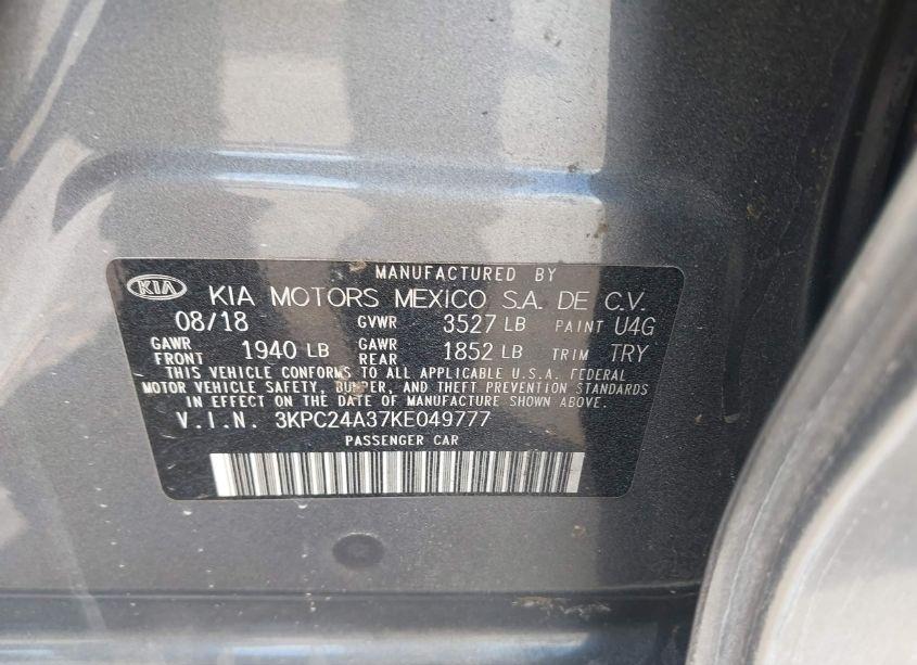 Photo 9 of 2019 Hyundai Accent SE (VIN 3KPC24A37KE049777)