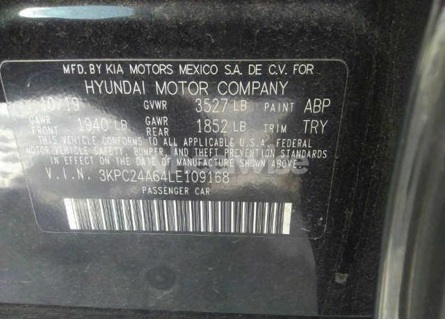 Photo 9 of 2020 Hyundai Accent SE (VIN 3KPC24A64LE109168)