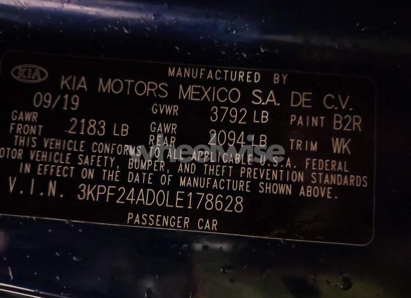 Photo 9 of 2020 Kia Forte LXS (VIN 3KPF24AD0LE178628)