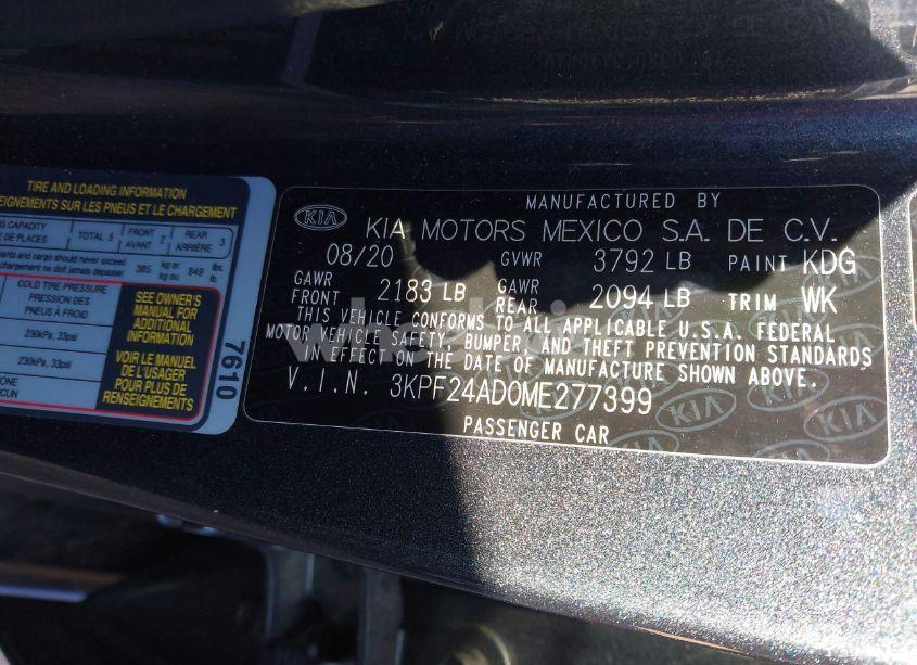 Photo 9 of 2021 Kia Forte LXS (VIN 3KPF24AD0ME277399)