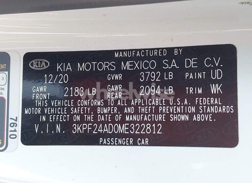 Photo 9 of 2021 Kia Forte LXS (VIN 3KPF24AD0ME322812)