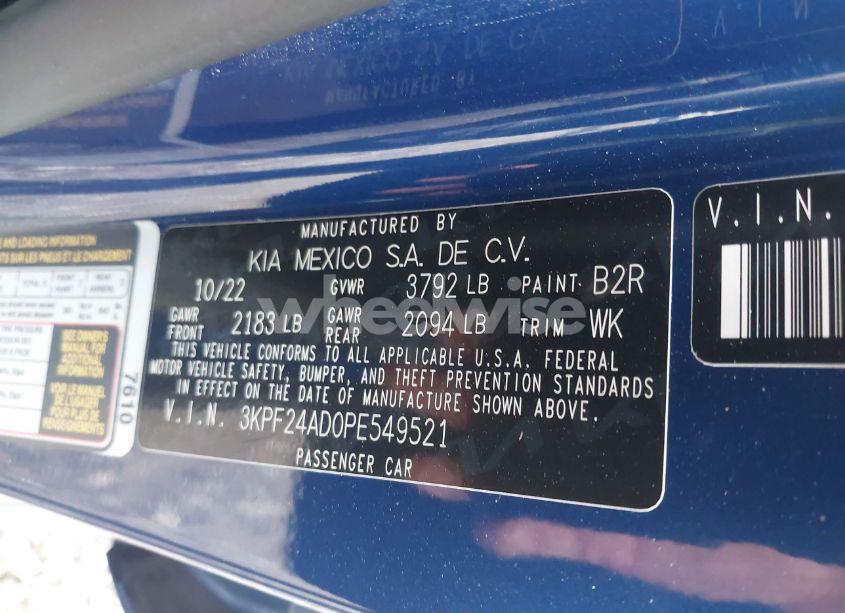 Photo 9 of 2023 Kia Forte LXS (VIN 3KPF24AD0PE549521)