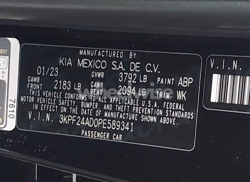 Photo 9 of 2023 Kia Forte LXS (VIN 3KPF24AD0PE589341)