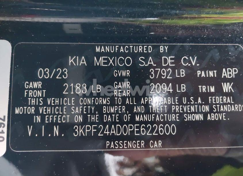 Photo 9 of 2023 Kia Forte LXS (VIN 3KPF24AD0PE622600)